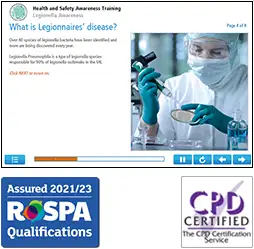 Legionella Awareness Course - i2Comply Online Training